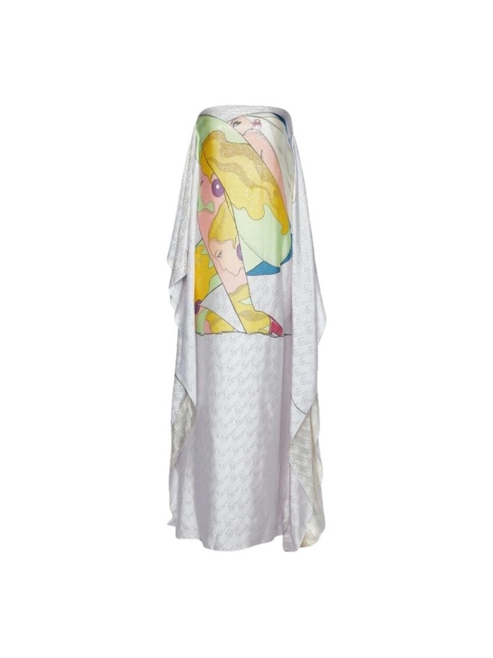 Fendi Lamé silk-blend maxi dress